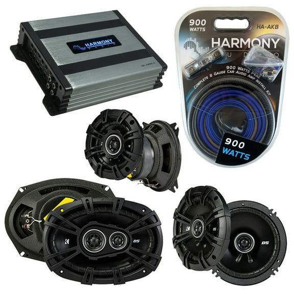 Fits Infiniti G35 (coupe) 2003-2007 Speaker Upgrade Kicker DS Coax HA-A400.4 Amp