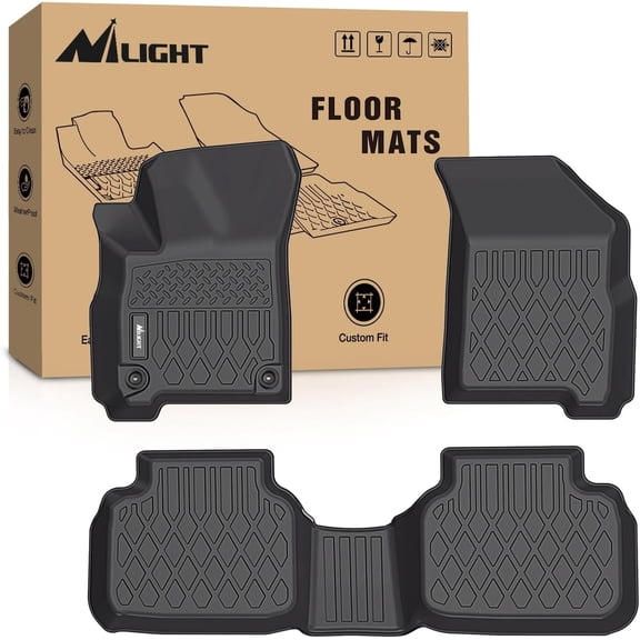 Nilight TPE Floor Mats for Dodge Journey 2011 2012 2013 2014 2015 2016 2017 2018 2019 2020,All Weather Custom Fit Heavy Duty Floor Liners