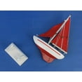 thumbnail image 2 of Handcrafted Model Ships Sailboat9-105 Pacific Sailor Red - Red Sails 9 in. Model Ship Decorative Accent, 2 of 2