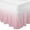 Pink, variant on Sunflower Bed Skirt Queen Size 16 Inch Drop, Adjustable & Elastic Wrap Around Bed Skirts Pleated Luxury Dust Ruffles For Twin Full Queen Cal King Base Beds, Yellow Floral Summer Botanical