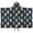 Navy Colorful Skull, variant on Green Sun Moon Cloud Planet Pattern Hooded Bath Towel,50"x30" for Ages 3 To 12 Kids, Quick Dry Lightweight Soft Microfiber Hood Beach Towel Cover Up for Kids