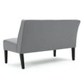 thumbnail image 6 of Charlotte Modern Fabric Loveseat, Gray and Matte Black, 6 of 8