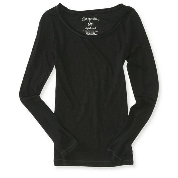 Aeropostale Womens Long Sleeve Basic T-Shirt