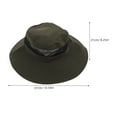 thumbnail image 2 of OULII Breathable Wide Brim Fisherman Hat for Men with Sun Protection in Dark Green, 2 of 7