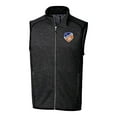 thumbnail image 2 of Men's-Cutter & Buck  Heather Charcoal FC Cincinnati Big & Tall Mainsail Sweater-Knit Full-Zip Vest, 2 of 3