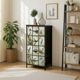 thumbnail image 7 of Farmhouse Dresser for Bedroom with 4 Storage Drawers Birds Hummingbirds Branch Country Tree Different Species Dressers Chest of Drawers Steel Framed Fabric Closet Organizers for Nursery Entryway, 7 of 7