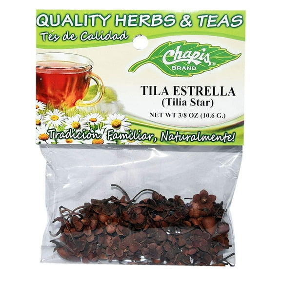 Chapis Tea/Hierba Tila Estrella-Dried Natural Herbs Net Wt. 3/8 oz. (10.6 g) (3 Pack)