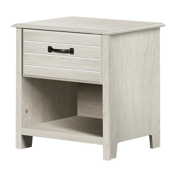 South Shore Ulysses 1-Drawer Nightstand Winter Oak