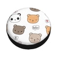 thumbnail image 2 of ZNDUO Cartoon Bear Seamless Pattern Spare Tire Cover, Universal Spare Tire Wheel Covers 14 inch, 2 of 8