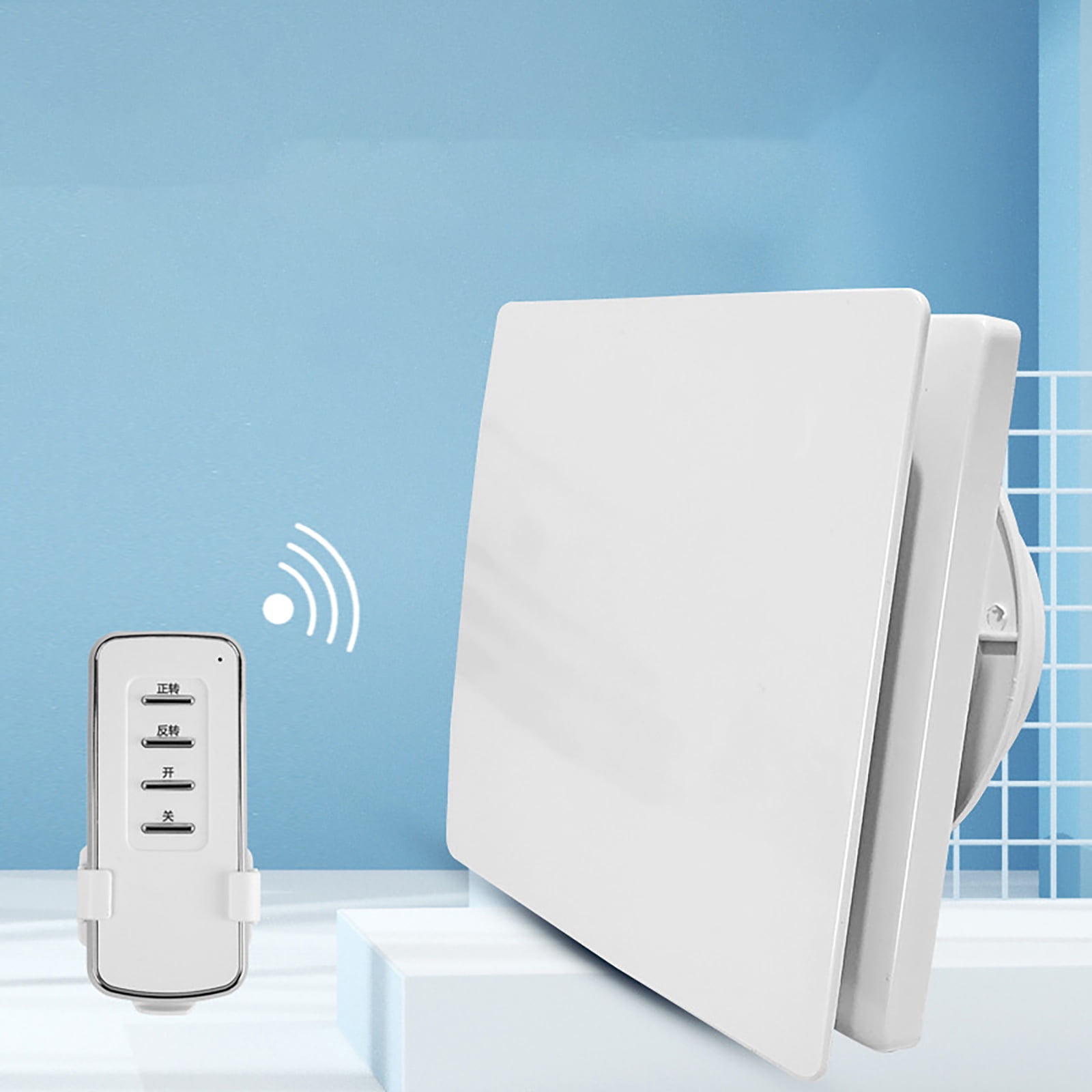 Bottone Remote Controls Window Wall Exhaust Fan Kitchen Air Extractor Duct Fan Low Noise Ventilation Fan for Bathroom Kitchen