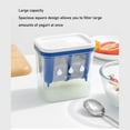 thumbnail image 3 of ABCISI Greek Yogurt Strainer – Large Capacity Yogurt Maker with Fine Mesh Stainless Steel Filter, Reusable Whey Separator for Thick Greek Yogurt, Cheese, Nut Milk, Juices – BPA-Free, Dishwasher Safe, 3 of 9