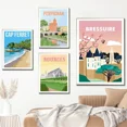 thumbnail image 5 of Póster de viaje de Francia, Estrasburgo, París, Marsella, Milán, Italia, pintura en lienzo, arte de pared de Grecia, decoración del hogar, decoración de la sala de estar como regalo, 5 of 5