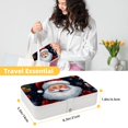 thumbnail image 5 of Santa Claus Elegant PU Leather Jewelry Box with Removable Compartment, Portable Earring Organizer, Necklace Organizer, and Decorative Box, 5 of 6