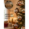 thumbnail image 6 of Serene Spaces Living Decorative Antique Bronze Mercury Glass Ball Ornament for for Holiday Décor, Set of 6, 6 of 6