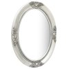 Wall Mirror Baroque Style 19.7"x27.6" Silver