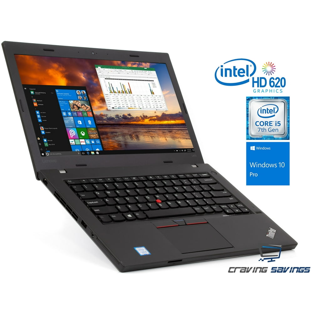 Lenovo ThinkPad L470 14.0" HD Notebook, Intel DualCore i57200U Upto 3