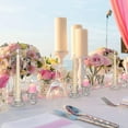 thumbnail image 3 of Candelabros YUANXCMXG 12 Candelabros Cónicos de Vidrio para Decoración de Bodas, 3 of 5