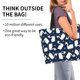 thumbnail image 2 of Fotbe Swan Bolsa Tote Estética de Lona con Estampado para Mujer - Bolsa Reutilizable de Hombro Casual para Vacaciones, Compras, Trabajo y Gimnasio, 2 of 8