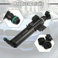 thumbnail image 4 of Unique Bargains 2 Pcs Front Left Right Headlight Washer Nozzle Sprayer Jet Fit for Audi A5 Black, 4 of 7