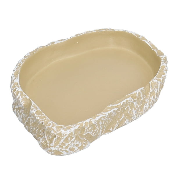Zerone Reptile Food Plate,Reptile Feeding Tray,Reptile Food Water Bowl