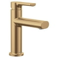 thumbnail image 1 of Grifo para lavabo de baño Moen Meena, dorado bronceado, de una sola manija, 1 of 8