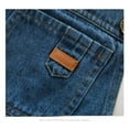 thumbnail image 6 of KIDSCOOL SPACE Baby Girl Ripped Denim Shortall Overalls Workwear Female, Deep Blue, 2-3 Years, 6 of 7