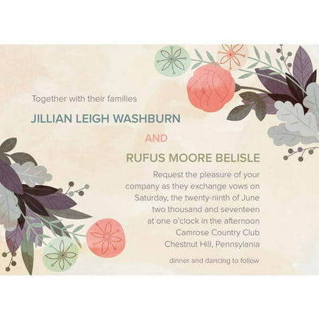 Rustic Sprig Standard Wedding Invitation