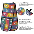thumbnail image 4 of Dailycode Double Sided Oven Mitt with Loop Heat Resistant Kitchen Long Potholders 7" x 35" Funny Colorful Bears, 4 of 6