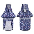 thumbnail image 5 of HDE Dog Raincoat Hooded Slicker Poncho for Small to X-Large Dogs and Puppies Nautical Boats L, 5 of 6