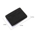 thumbnail image 2 of pitrice Men PU Elastic Band Slim Wallet Business Credit Card Holder Bank Card Case Purse Black, 2 of 6