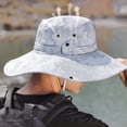 thumbnail image 4 of Sombrero de pescador con sombrilla de poliéster de 62 cm de circunferencia para hombres y mujeres, resistente al desgaste, impermeable, color camuflaje, 4 of 5