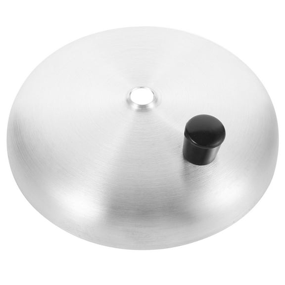 BESTONZON Silver Stainless Steel Frying Pan Cover Metal Cooking Pot Lid and Easy to Use