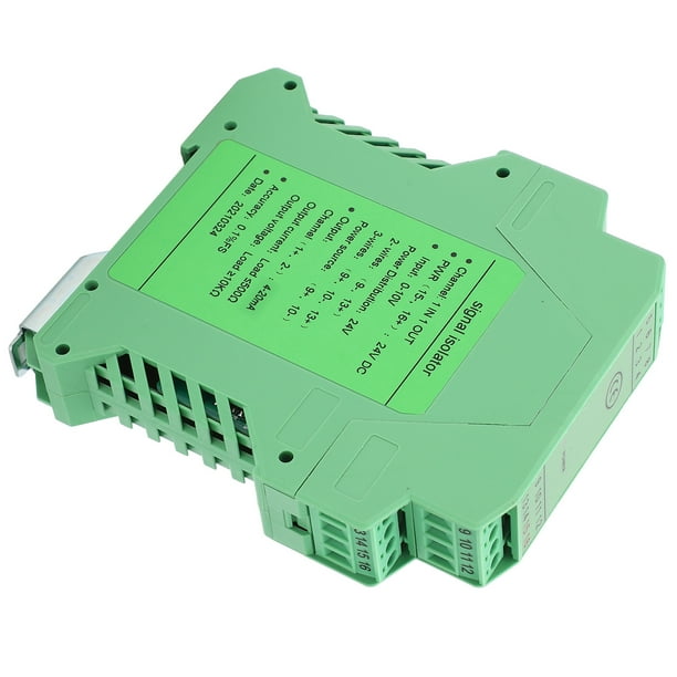 Aislador de señal Distribuidor de corriente Transmisor 1 en 1 Salida Montaje en riel Protección de circuito Bling Bling