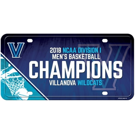 National Champions License Plate - Villanova Wildcats 2018 National Champions Metal License Plate