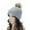 Light Gray, variant on SHTXOZHI Knitted Beanie for Women Men Warm Winter Hat Unisex Outdoor Solid Color Snow Caps