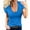 Sky Blue, variant on Clearance! Lisingtool Women's Solid Color Deep V Neck Fashion Sexy Short Sleeve T Shirt