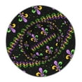 thumbnail image 4 of Naloa Mardi Gras Fleur de Lis Reflective Double-Sided Bucket Hat, Sun Hat, Soft and Breathable for Gardening, Beaching, Camping, Hiking, Fishing, 4 of 9