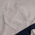 thumbnail image 4 of Polo Shirt Men Long Sleeve Quarter Button Up Tee Shirts Slim Fit Grey TShirt Men, 4 of 9