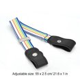thumbnail image 4 of Sonducket Cinturón sin hebilla Suministros de armario para niños Niñas a cuadros morados y negros Cinturones tipo 1 Sonducket AP008680-14, 4 of 5