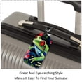 thumbnail image 3 of Square 2Pack PU Leather Frog Cruise Luggage Tag with Privacy Cover and Name ID Tag for Travel Handbags Backpacks Luggage Tags, 3 of 6