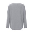 thumbnail image 5 of Fgnfyis Womens Crewneck Sweatshirt Casual Solid Color DIY Loose Fit Pullover Comfortable Stylish Top Sweatshirts for Women, 5 of 6