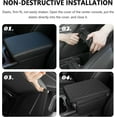 thumbnail image 5 of Upgraded Car Center Console Cover,Microfiber Leather Car Armrest Cover Cushion with 2 Storage Bags,Car Armrest Storage Box Car Interior Accessories for Most Vehicles (Black), 5 of 6