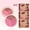A, variant on Kokovifyves Women's Beauty and Makeup Blush for Cheeks Three-color Blush Matte Waterproof Blush Cream Carmine Blush