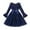 Blue, variant on KYAIGUO Kids Girl Spring Fall Tutu Dress Flared Sleeve Mesh Princess Dress with Bow Toddler Fluffy Tulle Dress Onesies Skirt for 5-13 Years