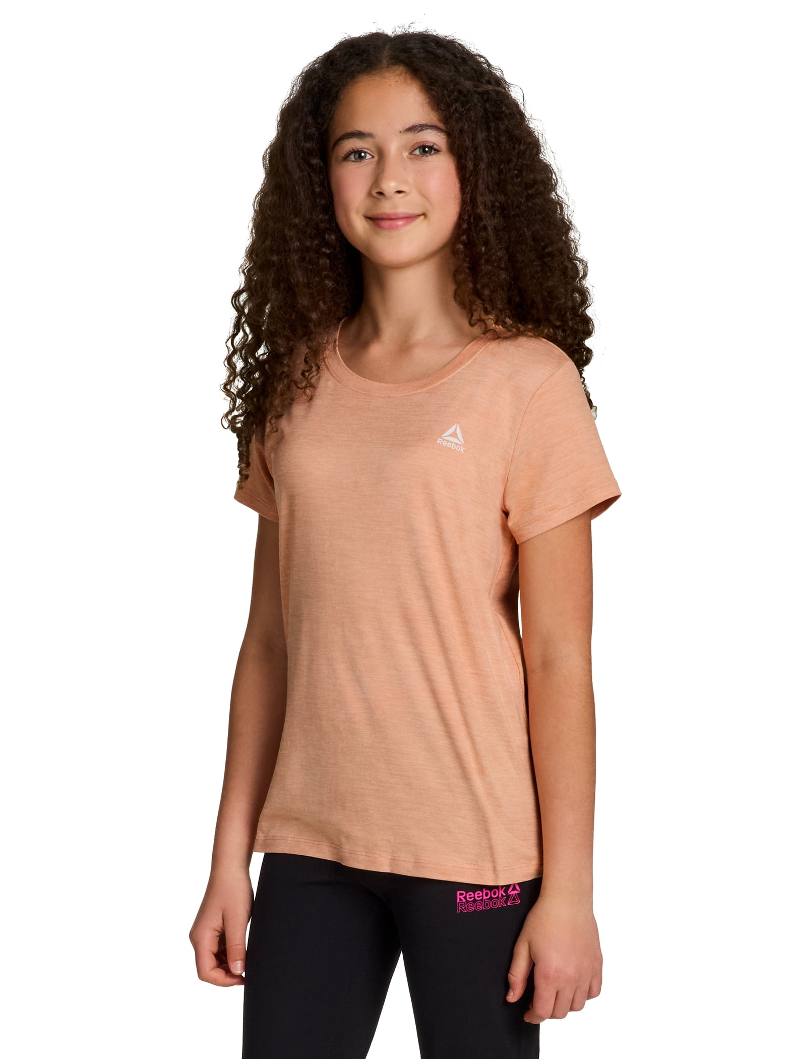Reebok Girl's Legacy Performance Short Sleeve T-Shirt, Sizes 4-18