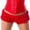 Red, variant on TSADFHJI Skirts for Girls Women Lace Ruffle Shorts Lolita Fairy Layered Frill Bottoms Cute Micro Shorts L Green