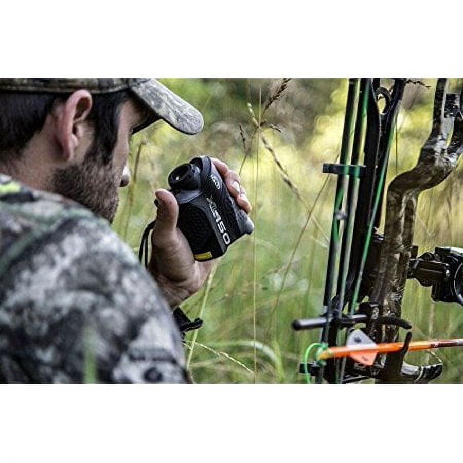 Halo Optics XL450-7 Laser Hunting Rangefinder, Accurate Precise Water-Resistant Ergonomic Non-Slip Grip Portable Durable Hunting Laser Range Finder with Scan Mode