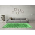 thumbnail image 3 of Ahgly Company Indoor Round Abstract Emerald Green Modern Area Rugs, 6' Round, 3 of 4