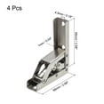 thumbnail image 2 of 90 Degree Folding Shelf Hinge Bracket, 4 Pack Hidden Table Holder Bracket, 2 of 6