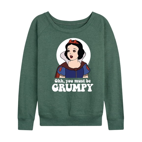 Disney Princess - You Must Be Grumpy - Women's Lightweight French Terry Long Sleeve Shirt